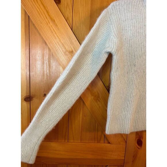 Everlane Alpaca Wool Blend Mint Pullover Cropped Sweater Size Small READ (87 - Picture 2 of 7